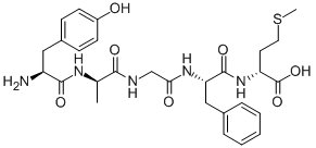 TYR-D-ALA-GLY-PHE-D-MET 结构式