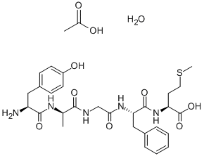 (ALA2)-蛋氨酸脑啡肽乙酸酯 结构式