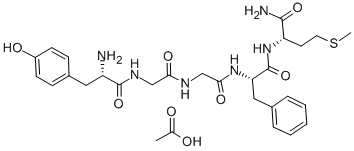 METHIONINE ENKEPHALINAMIDE ACETATE SALT 结构式