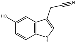 5-羟基吲哚-3-乙腈 结构式