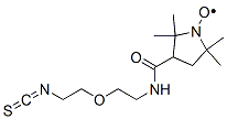 3-[2-(2-isothiocyanatoethoxy)ethylcarbamoyl]-PROXYL 结构式