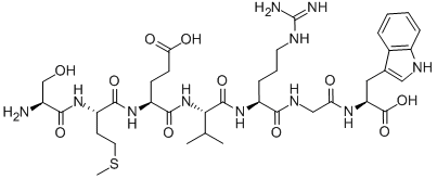 SER-MET-GLU-VAL-ARG-GLY-TRP 结构式