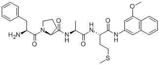 PHE-PRO-ALA-MET 4-METHOXY-BETA-NAPHTHYLAMIDE 结构式