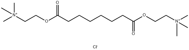 2,2'-(辛二酰基双(氧基))双(N,N,N-三甲基乙烷-1-铵)氯化物 结构式