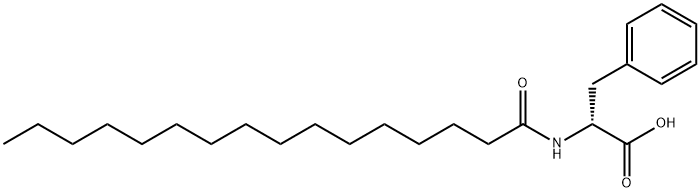 N-十六酰基-D-苯丙氨酸 结构式