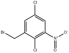 1-(溴甲基)-2,5-二氯-3-硝基苯 结构式