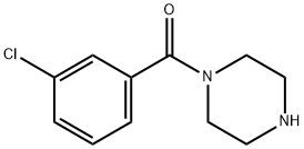 (3-CHLORO-PHENYL)-PIPERAZIN-1-YL-METHANONE 结构式