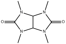 四氢-1,3,4,6-四甲基咪唑并(4,5-d)咪唑-2,5(1H,3H)-二酮 结构式