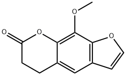 5,6-DIHYDRO-9-METHOXY-7H-FURO[3,2-G][1]BENZOPYRAN-7-ONE 结构式