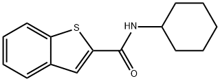 BENZOTHIOPHENE-2-CARBOXYLIC ACID CYCLOHEXYLAMIDE 结构式