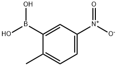2-甲基-5-硝基苯硼酸 结构式