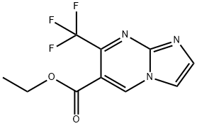 7-(三氟甲基)咪唑并[1,2-A]嘧啶-6-甲酸乙酯 结构式