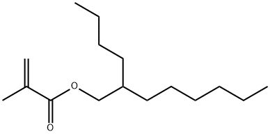 2-丁基辛基甲基丙烯酸酯 结构式