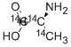 L-ALANINE-UL-14C 结构式