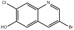 3-溴-7-氯-6-羟基喹啉 结构式