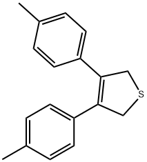 2,5-二氢-3,4-二(4-甲基苯基)噻吩 结构式