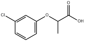2-(3-氯苯氧基)丙酸 结构式