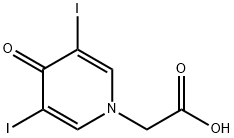 3,5-二碘-4-吡啶酮-1-乙酸 结构式