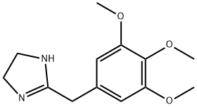 4,5-Dihydro-2-[(3,4,5-trimethoxyphenyl)methyl]-1H-imidazole 结构式