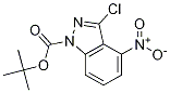 1H-INDAZOLE-1-CARBOXYLIC ACID,3-CHLORO-4-NITRO-,1,1-DIMETHYLETHYL ESTER 结构式