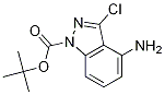 1H-INDAZOLE-1-CARBOXYLIC ACID, 4-AMINO-3-CHLORO-,1,1-DIMETHYLETHYL ESTER 结构式