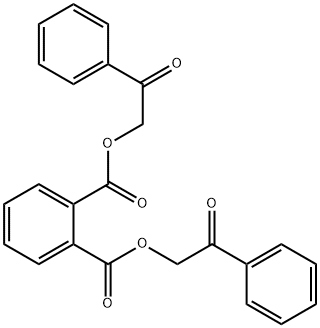 bis(2-oxo-2-phenylethyl) phthalate 结构式