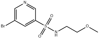 5-溴-N-(2-甲氧基乙基)吡啶-3-磺酰胺 结构式