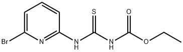 （6-溴吡啶-2-氨基）碳硫酰氨基甲酸乙酯 结构式