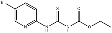 (5-溴吡啶-2-基)氨基甲酰基硫代氨基甲酸乙酯 结构式