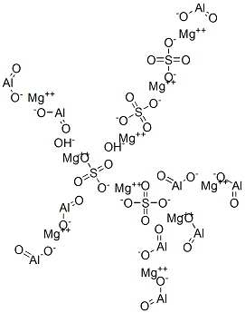 decamagnesium hydroxide bis(sulphate) pentaaluminate 结构式