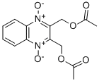 2,3-双[(乙酰氧基)甲基]-1-氧代喹喔啉--1-嗡-4(1H)-醇ATE 结构式