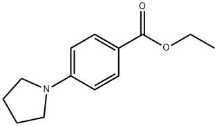 4-(吡咯烷-1-基)苯甲酸乙酯 结构式