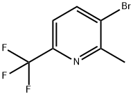 3-溴-2-甲基-6-(三氟甲基)吡啶 结构式