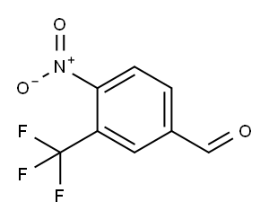 4-硝基-3-三氟甲基苯甲醛 结构式