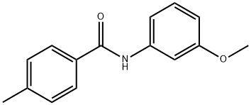 N-(3-甲基苯基)-4-甲基苯甲酰胺 结构式