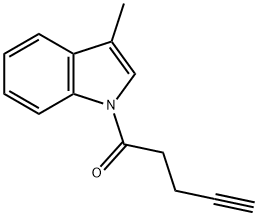 1-(3-METHYL-INDOL-1-YL)-PENT-4-YN-1-ONE 结构式