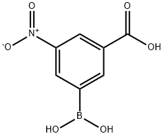 3-羧基-5-硝基苯硼酸 结构式