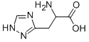 B-(1 2 4-三唑-3-基)-DL-丙氨酸 结构式