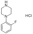 1-(2-氟苯基)哌嗪盐酸盐 结构式