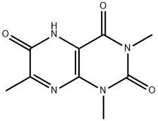 2,4,6(3H)-Pteridinetrione,  1,5-dihydro-1,3,7-trimethyl- 结构式