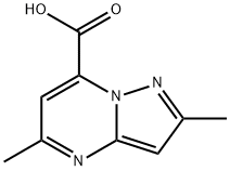 2,5-二甲基吡唑[1,5-A]嘧啶-7-羧酸 结构式