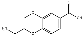 4-(2-氨基乙氧基)-3-甲氧基-苯甲酸 结构式