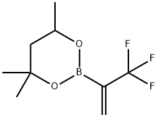 1-(三氟甲基)乙烯硼酸己醇酯 结构式