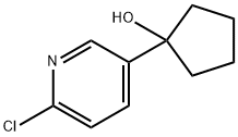 1-(6-CHLOROPYRIDIN-3-YL)CYCLOPENTANOL 结构式