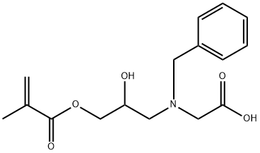 N-benzyl-N-(2-hydroxy-3-methacryloyloxypropyl)glycine 结构式