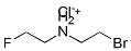 2-bromoethyl-(2-fluoroethyl)azanium chloride 结构式