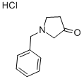 1-苄基-3-吡咯烷酮盐酸盐 结构式