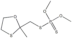 Dithiophosphoric acid O,O-dimethyl S-[(2-methyl-1,3-oxathiolan-2-yl)methyl] ester 结构式