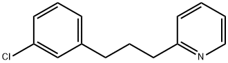 Pyridine, 2-[3-(3-chlorophenyl)propyl]- 结构式