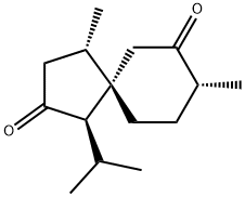 菖蒲螺酮 结构式